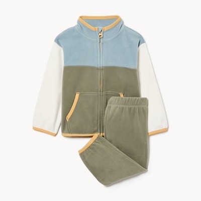 Baby Boys' Sweatsuit Set - Light Olive