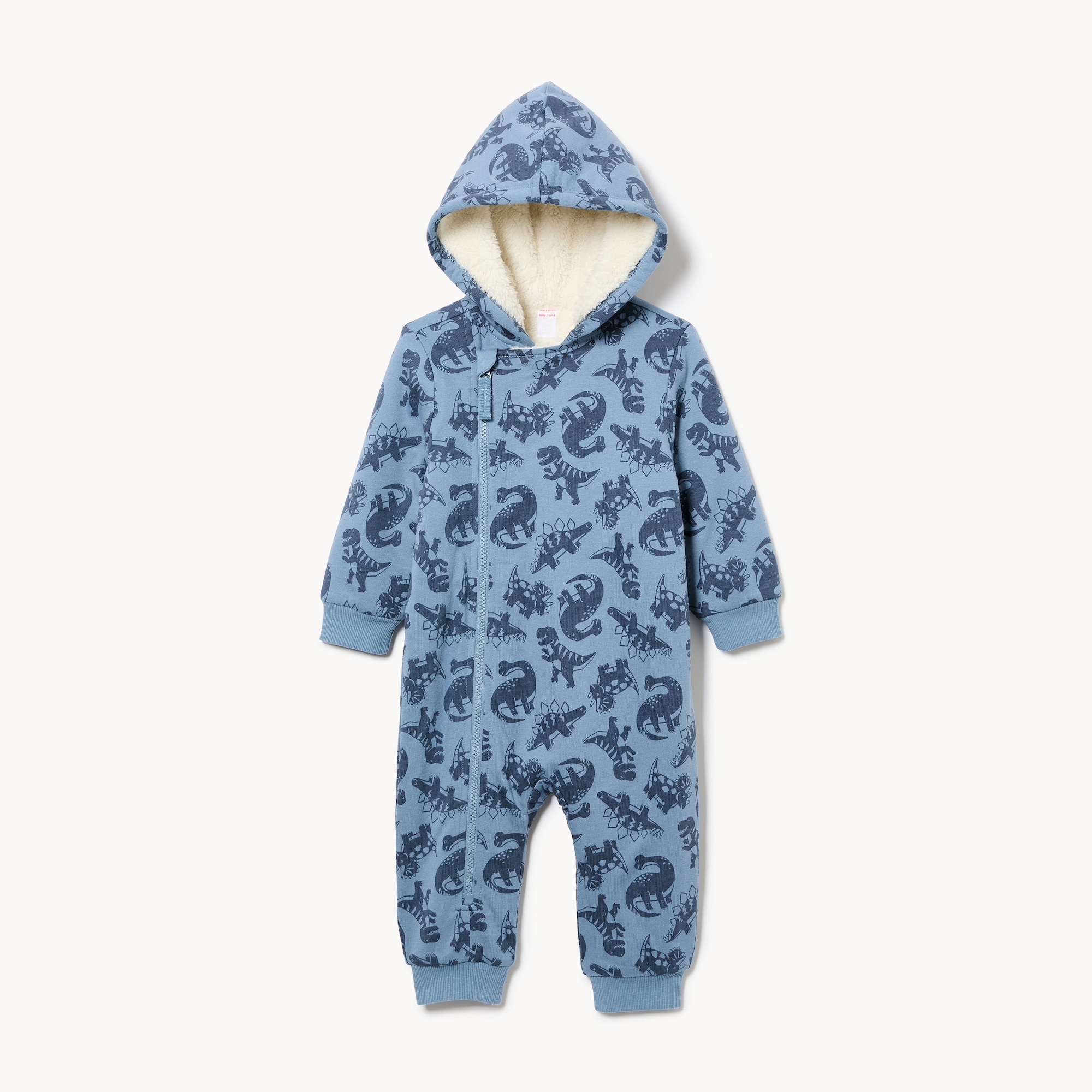 Baby Boys' Teddy Fleece Lined Romper