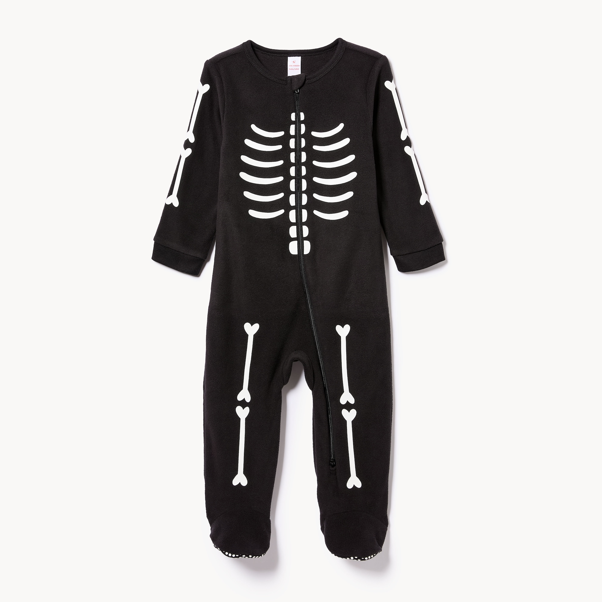 Baby Boys' Microfleece Skeleton Sleeper
