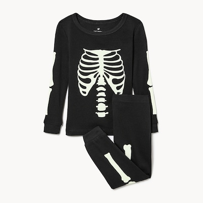Baby Boys' Skeleton Sleep Set - Black