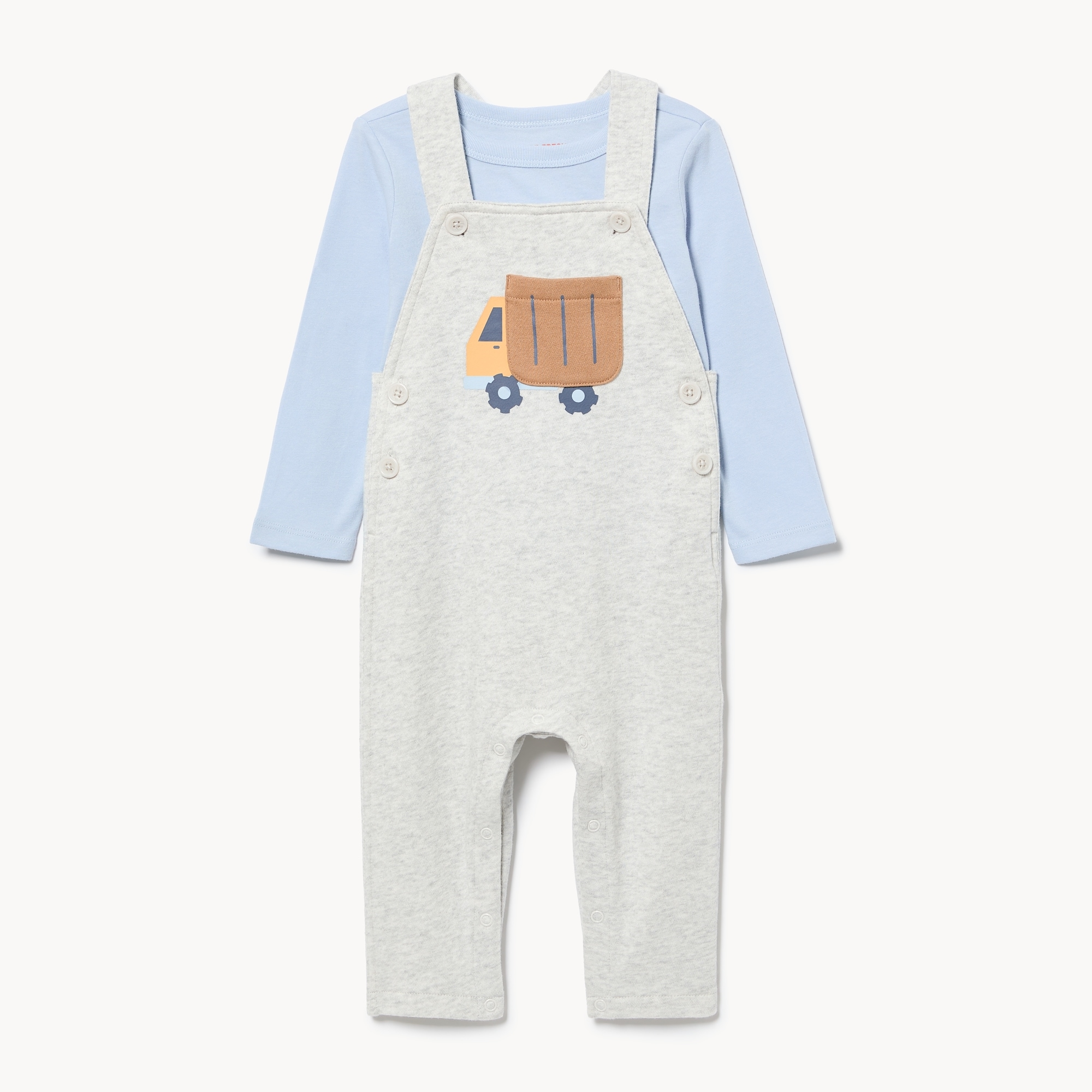 Baby Boys' Fleece Overall Set
