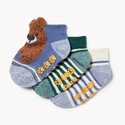 Baby Boys' 3-Pack Low-Cut Socks - Multi
