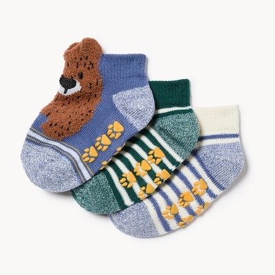 Baby Boys' 3-Pack Low-Cut Socks - Multi