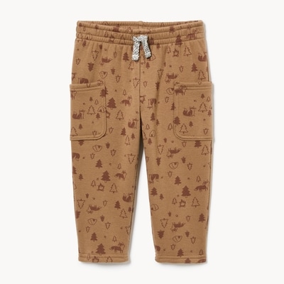 Baby Boys' Fuzzy Fleece Sweatpant - Brown