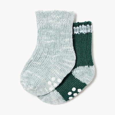 Baby Boys' 2-Pack Boot Crew Socks - Green