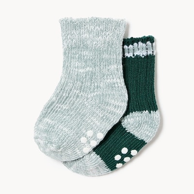 Baby Boys' 2-Pack Boot Crew Socks - Green