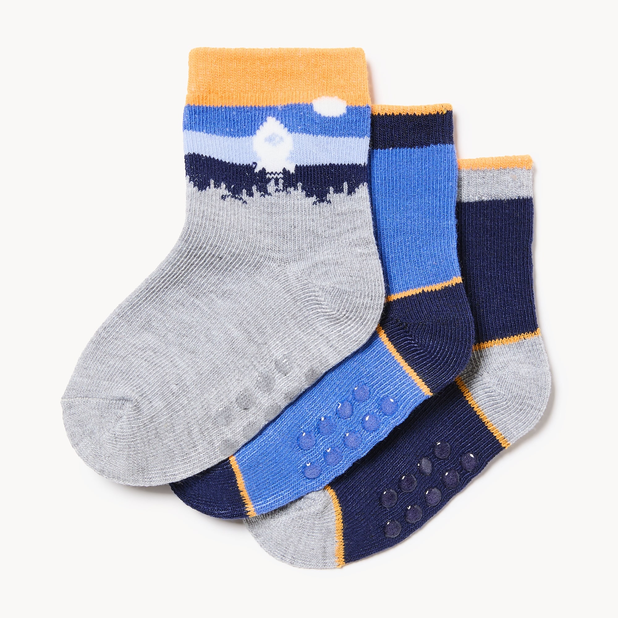Ens. 3 paires de chaussettes tube, bébés garçons