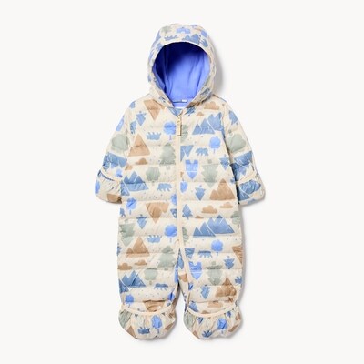 Baby Boys' Printed Snowsuit - Sand