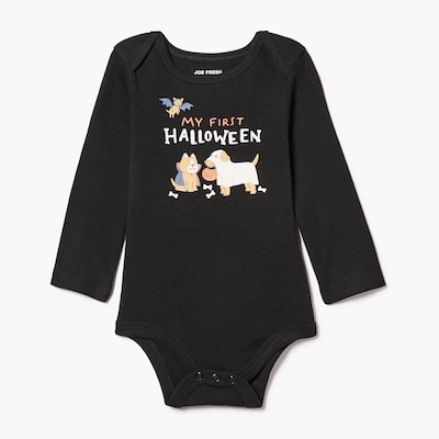 Joe Fresh Cache-couche imprimé à manches longues, bébés 1 ea, 8,00 $/1ch