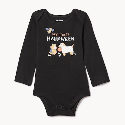 Joe Fresh Cache-couche imprimé à manches longues, bébés 1 ea, 8,00 $/1ch