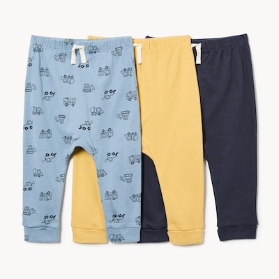Ensemble de 3 sarouels pour bébés garçons - Jaune