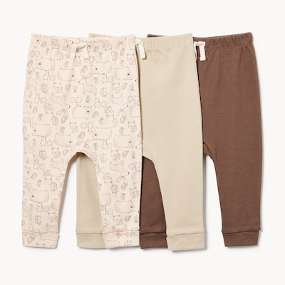 Baby Boys' 3-Pack Harem Pant - Taupe