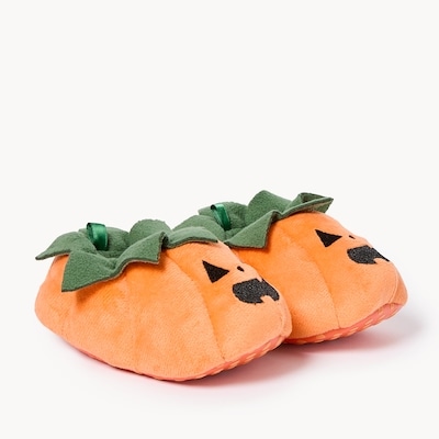 Baby Boys' Pumpkin Booties - Orange