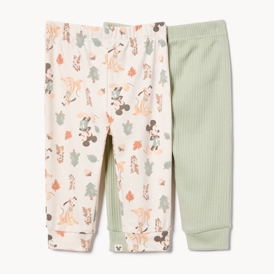 Baby Boys' Disney Mickey Mouse 2-Pack Jogger - Light Green