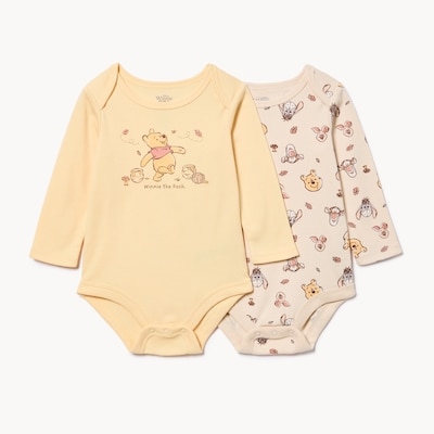 Ens. 2 cache-couches Winnie l’ourson Disney, bébés - Jaune Foncé