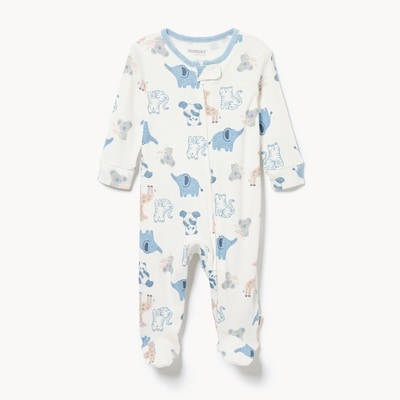 Baby Boys' Huggies Footed Coverall - White