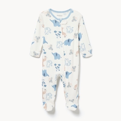 Baby Boys' Huggies Footed Coverall - White