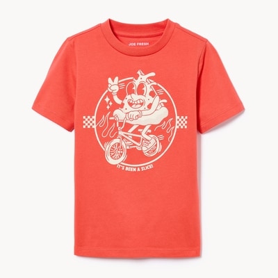 Kid Graphic T-Shirt - Coral