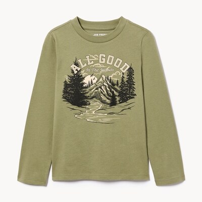 Joe Fresh Haut imprimé à manches longues pour enfants 1 ea, 12,00 $/1ch