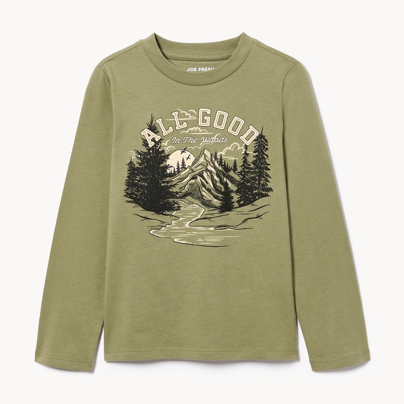 Joe Fresh Kid Graphic Long Sleeve Top - 1 ea | Loblaws