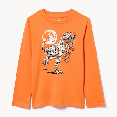 Kid Glow-in-the-Dark Top - Bright Orange
