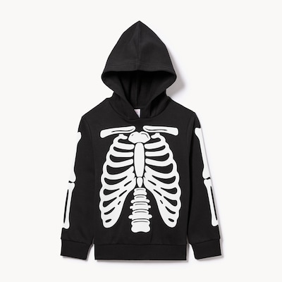 Kid Boys' Skeleton Hoodie - JF Black