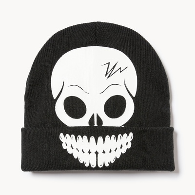 Kid Boys' Skull Toque - Black