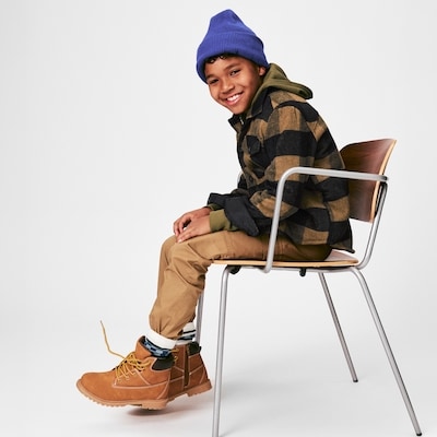 Kid Boys' Buffalo Plaid Jacket - Brown