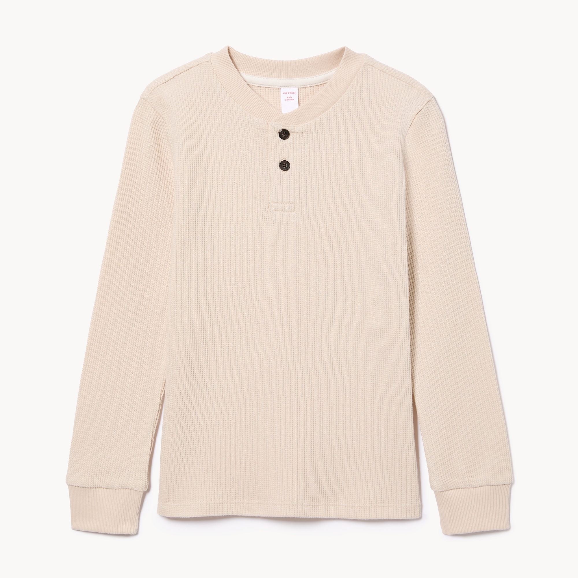Haut à col boutonné en tricot gaufré pour garçons