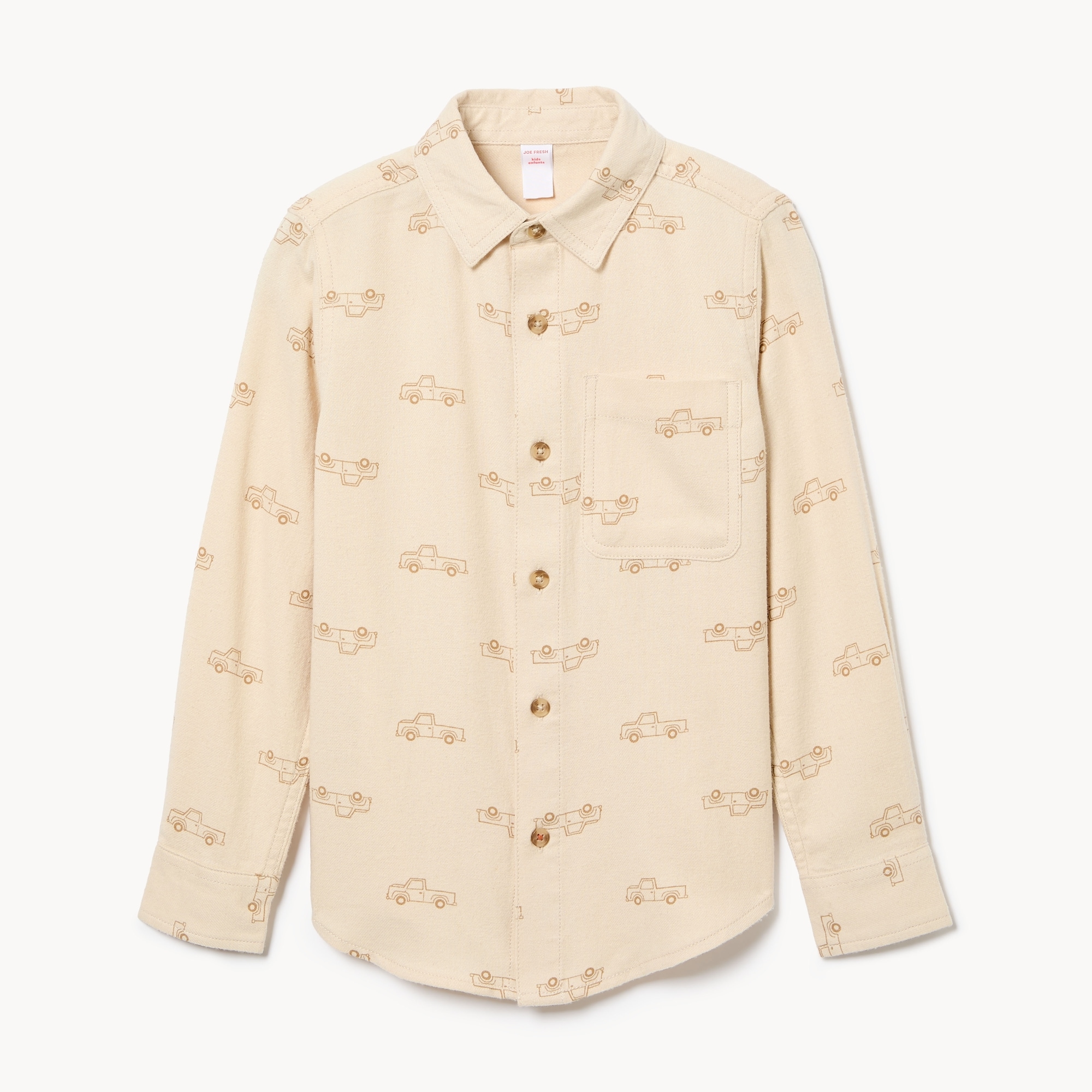 Chemise boutonnée imprimée pour garçons