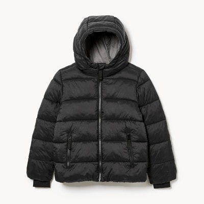 Veste matelassée à capuchon pour garçons - Noir JF