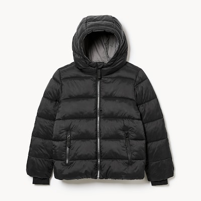 Kid Boys' Hooded Puffer Jacket - JF Black