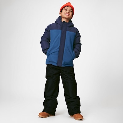 Kid Boys' Colourblocked Winter Jacket - Dark Navy