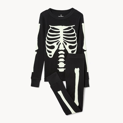 Kid Boys' Skeleton Sleep Set - Black