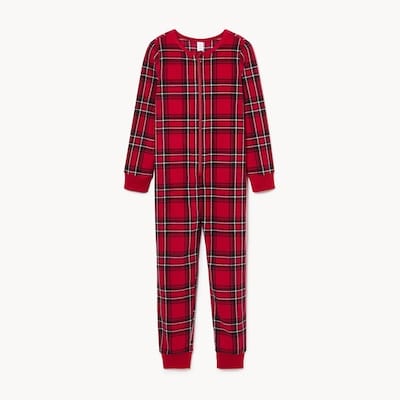 Kid Boys' Microfleece Holiday Sleeper - Dark Red