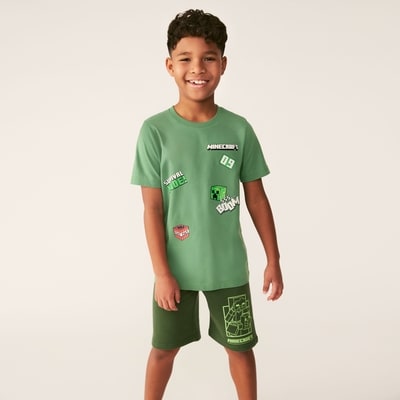 Kid Boys' Minecraft T-Shirt - Dark Green