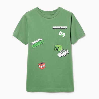 Kid Boys' Minecraft T-Shirt - Dark Green