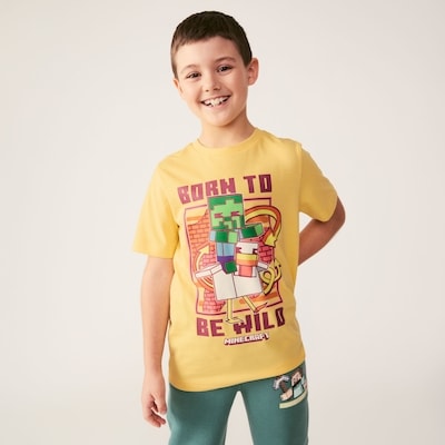 Kid Boys' Minecraft T-Shirt - Yellow
