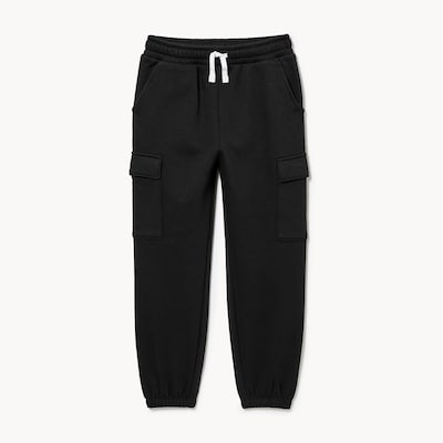 Kid Boys' Fleece Cargo Jogger - JF Black