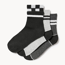 Joe Fresh Kid Boys' 3-Pack Mid-Crew Socks 1 ea, $6.00/1ea