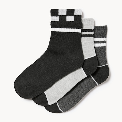 Joe Fresh Kid Boys' 3-Pack Mid-Crew Socks 1 ea, $6.00/1ea