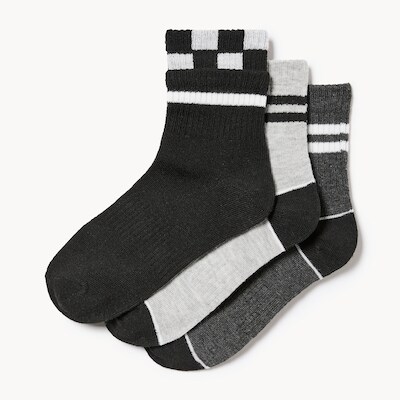 Joe Fresh Ens. de 3 paires de chaussettes mi-hautes, garçons 1 ea, 6,00 $/1ch