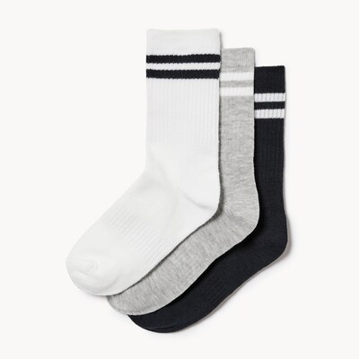 Joe Fresh Ens. de 3 paires de chaussettes tube pour garçons 1 ea, 6,00 $/1ch