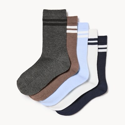 Joe Fresh Ens. de 5 paires de chaussettes tube pour garçons 1 ea, 10,00 $/1ch