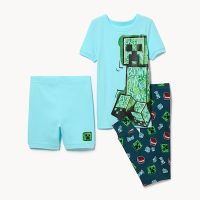 Kid Boys' Minecraft Sleep Set - Blue