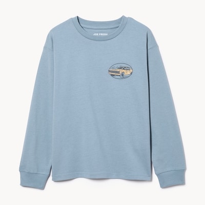 Kid Boys' Long Sleeve Top - Dusty Blue