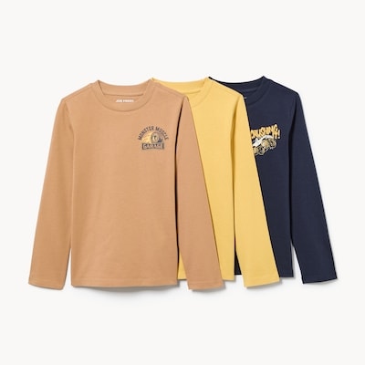 Joe Fresh Ens. de 3 t-shirts à manches longues pour enfants 1 ea, 24,00 $/1ch