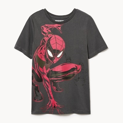 Kid Boys' Marvel Miles Morales Spider-Man T-Shirt - Dark Brown