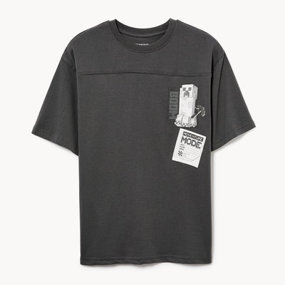 Kid Boys' Minecraft T-Shirt - Dark Brown