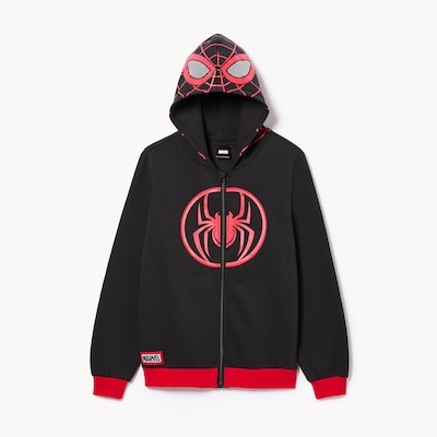 Kid Boys' Marvel Spider-Man Miles Morales Hoodie - Black